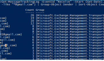 Get-MessageTrackingLog: Поиск журналов отслеживания сообщений на сервере Exchange